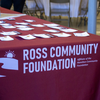 Ross Community Foundation table